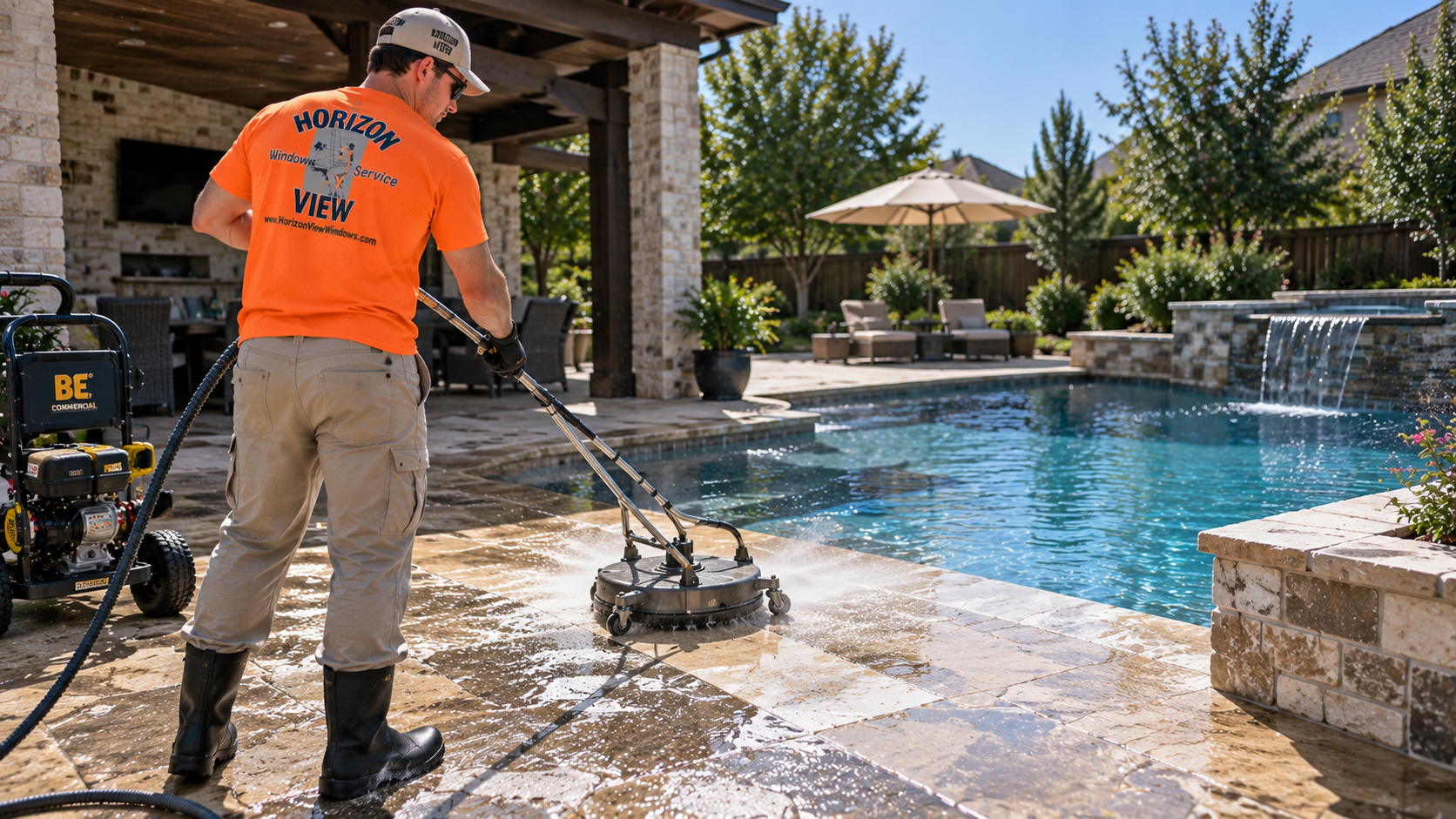 Pressure washing